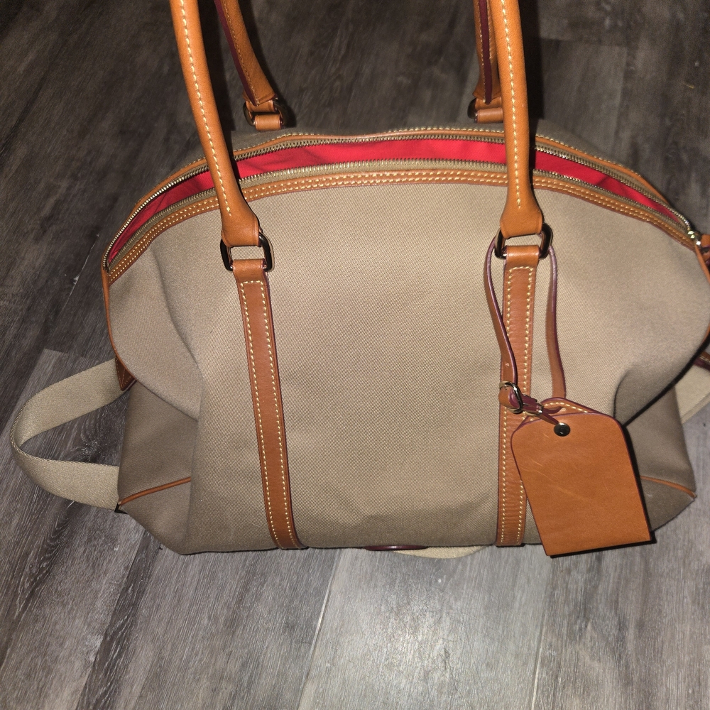 Dooney & Bourke Tan and Brown Travel‎ Bag